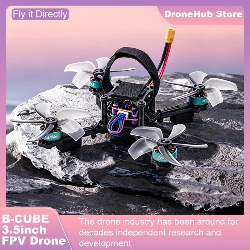 B-CUBE 3.5inch FPV Drone Frame Kit Carbon Fiber Racing Drone Quadcopter INAV Beatflight F722 F745 Ardupilot Flight Control