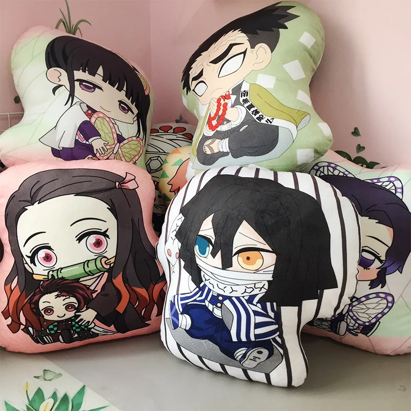 Demon Slayer Blade Japanese Anime Manga Plushies Pillow Pendant Kimetsu No Yaiba Tanjirou Nezuko Cartoon Doll Stuffed Plush Toys