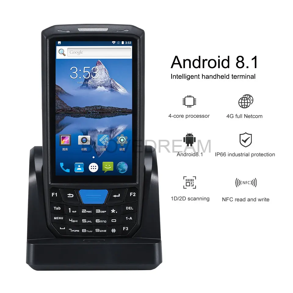 Quick Scan Rugged Android Barcode Scanner Cold Chain Mobile Computers Pda