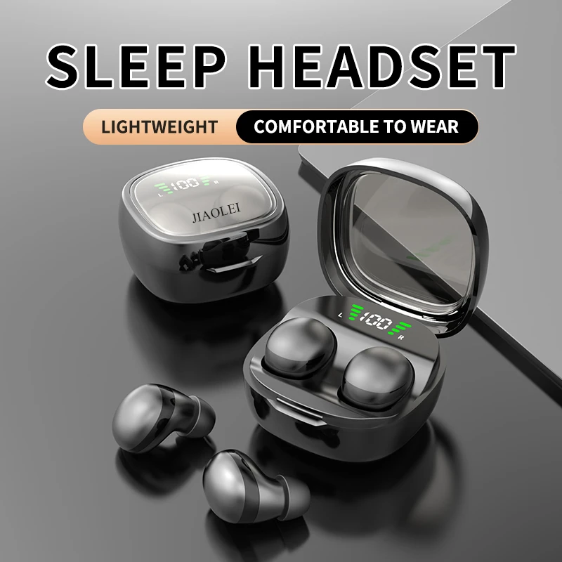 

JIAOLEI Mini Invisible Sleep Wireless Earphones 5.3 Bluetooth Earbuds Noise Cancelling Work Music Headphones For Samsung iphone