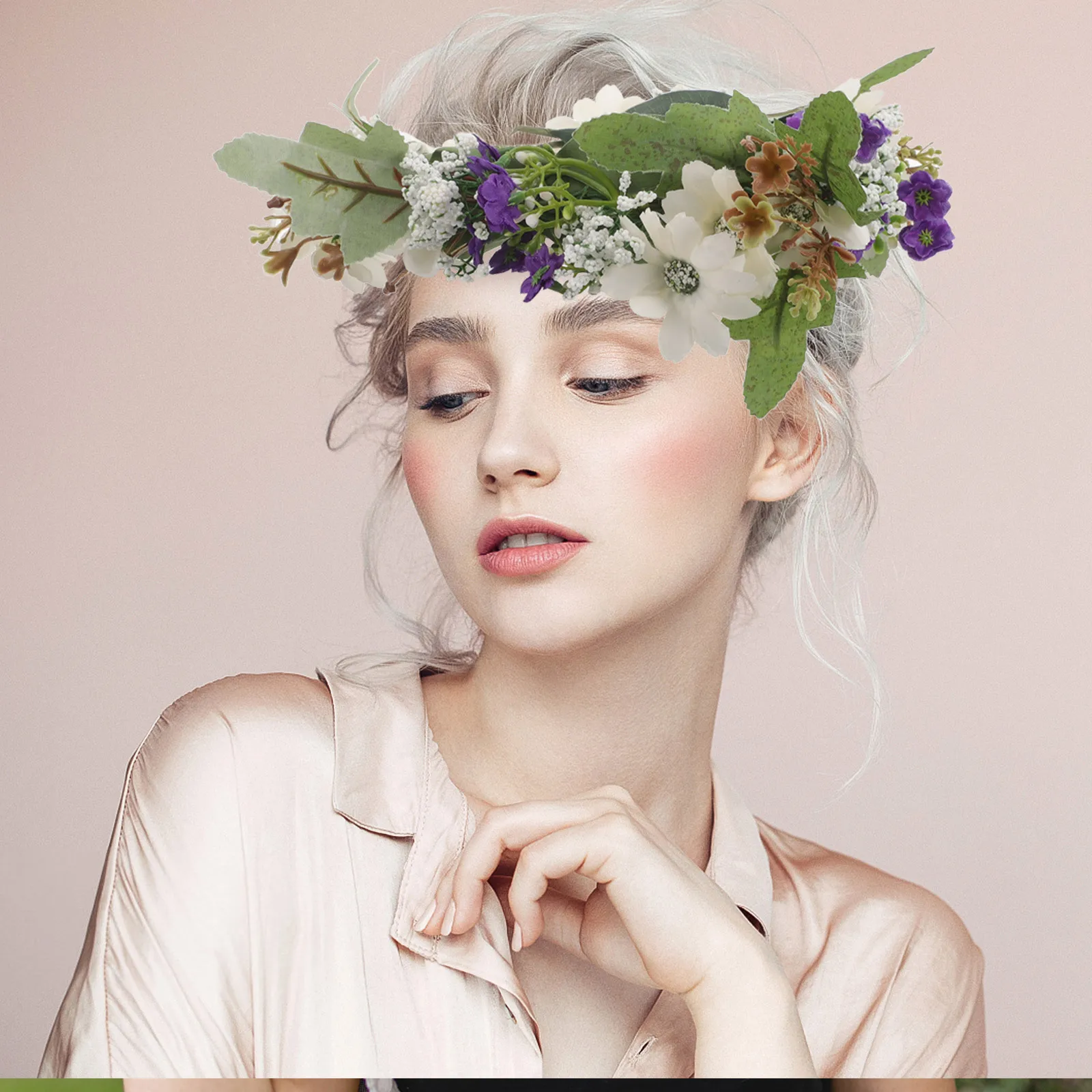 

Bachelorette Party Garland Head Flower Headwear Seaside Resort Garlands