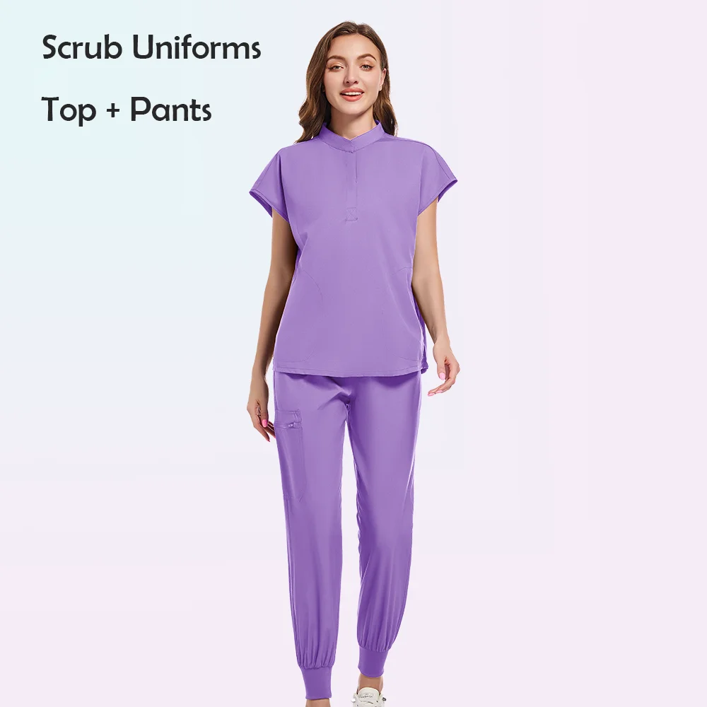 Medical Uniform Scrub Hospital Working s Set Wholesale Nursing  Uniforms Women Healthcare Pharmacy Clinic Work Clothes