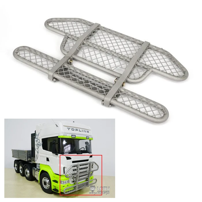 

Spare Parts LESU Metal Front Bumper G-6104-G Accessories for Toys DIY 1/14 TAMIYAYA R620 R470 RC Truck Model TH11497