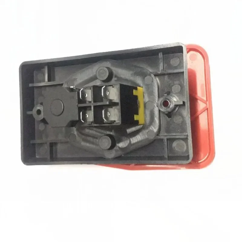 Off-On Red Cover Emergency Stop Push Button Switch 16A Power-Off/Undervoltage Protection Electromagnetic Start Switch