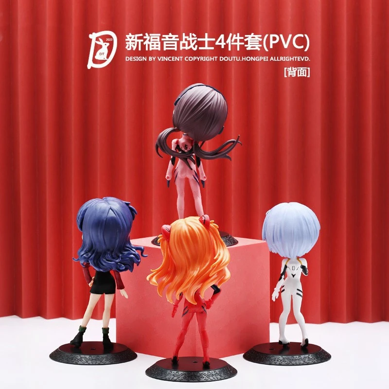 Anime EVANGELION Figure Ayanami Rei Asuka Langley Soryu EVA Cute Standing Figure Toy PVC Tabletop Gift Collection Decoration