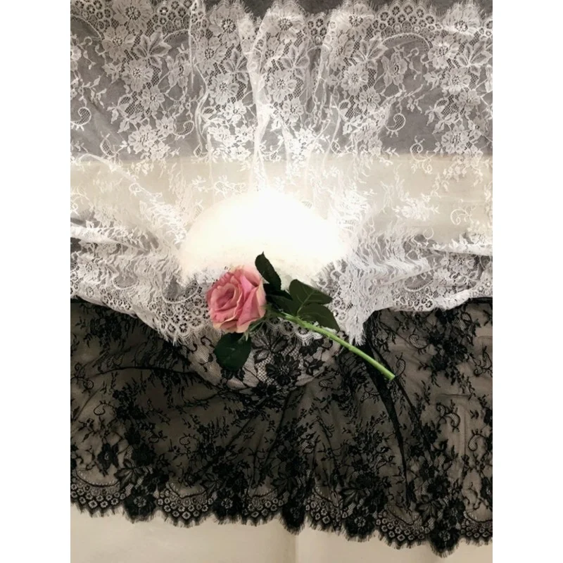 Ширина 3 м x 1,5 м, вышивка ресниц, кружевные наклейки, материал ручной работы, подол свадебного платья, сетчатая декоративная ткань, аксессуары для одежды