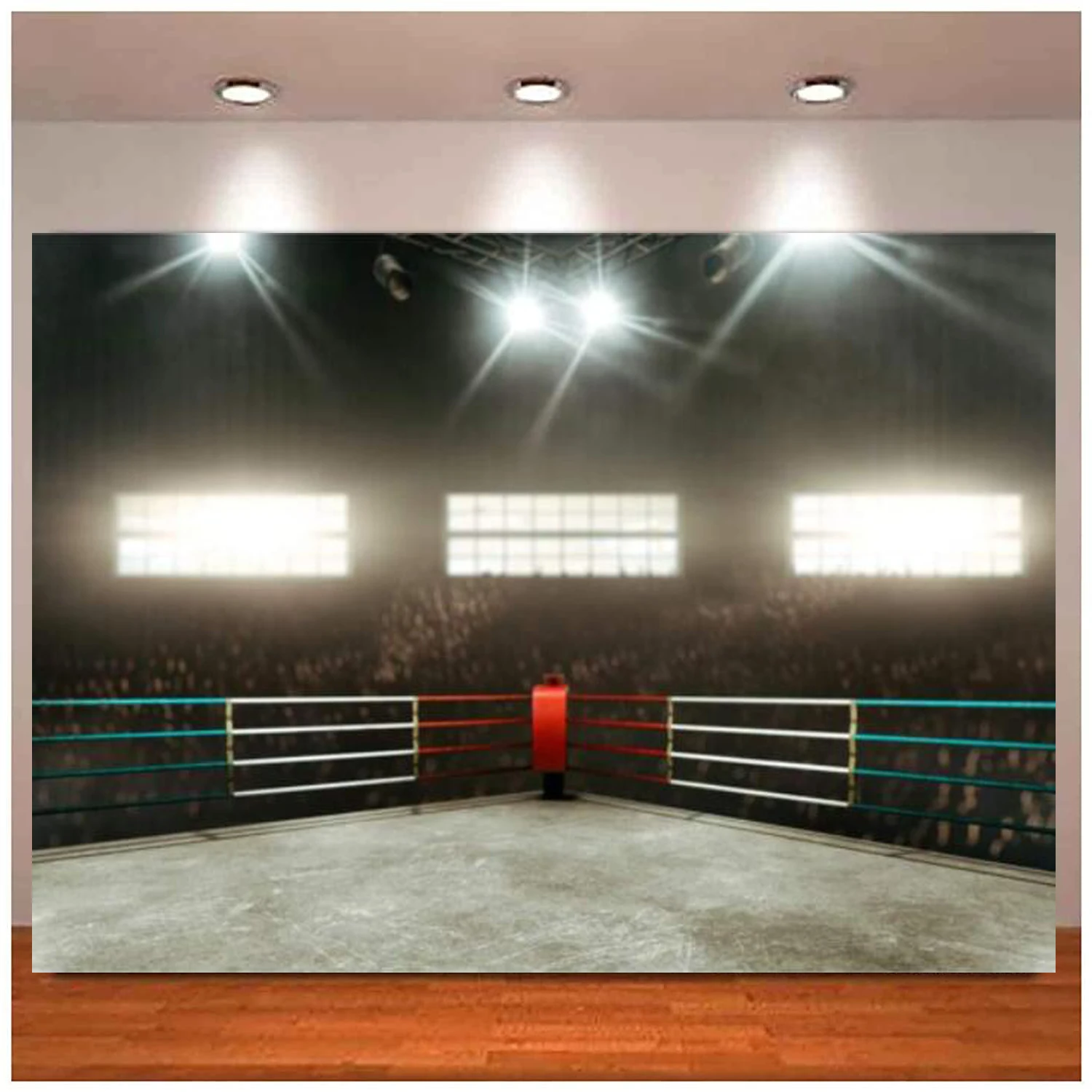 

Boxing Match Arena Photography Backdrop Wrestling Match Arena Background Boxing Gym Kung Fu Gym Gymnasium Decor Banner Adults