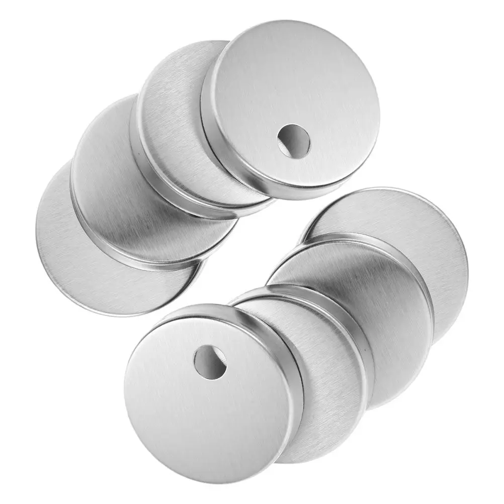

4Pairs 45Mm Round Stainless Steel Toilet Bolt Cover Caps Decorative Universal Toilet Seat Screw Covers Modern Bathroom
