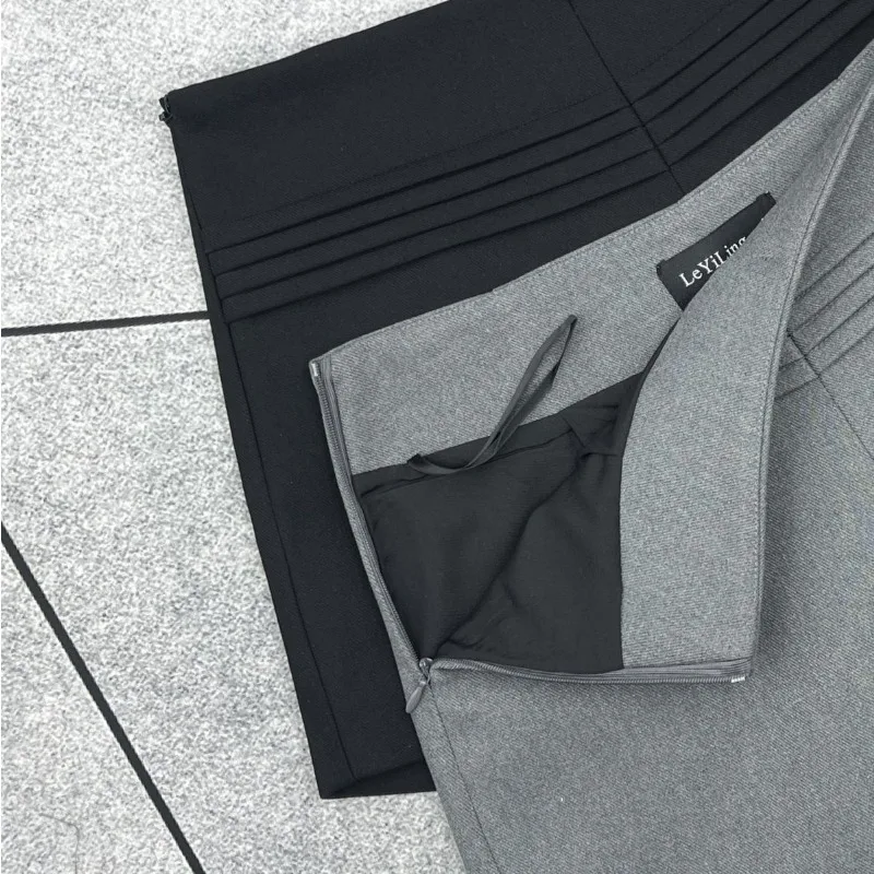 2025年新作オリジナルショートパンツ ハイウエスト 無地 多用途 アウターウェア Aラインパンツ ジッパー付き カジュアル エレガント ホットパンツ