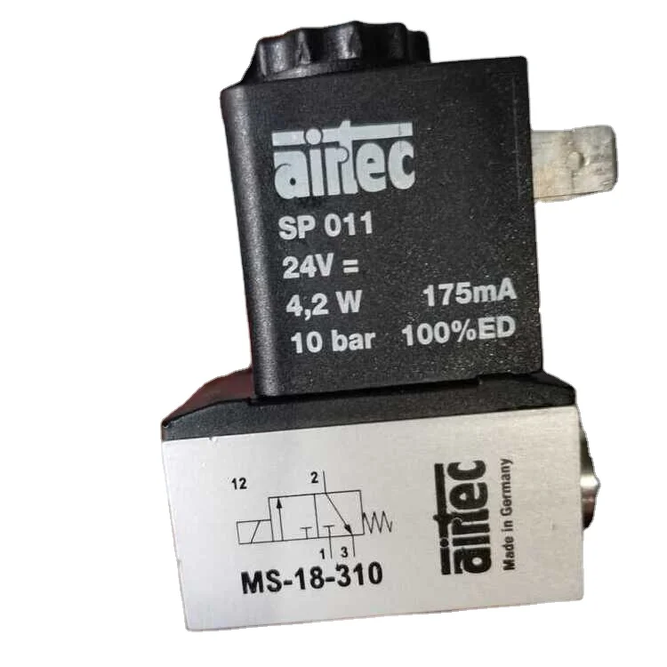 Válvula Solenoide AIRTEC Original, piezas de máquina de impresión Offset de MS-18-310, hechas en Alemania, novedad