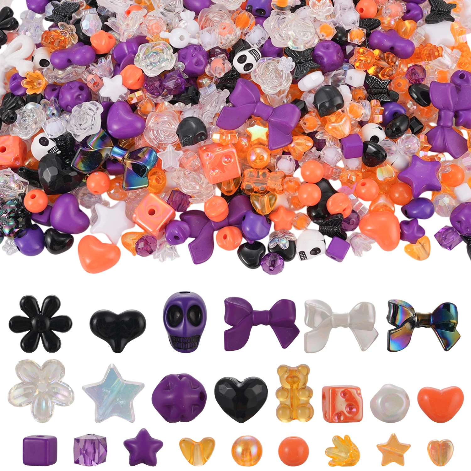 Halloween Christmas Acrylic Beads 5