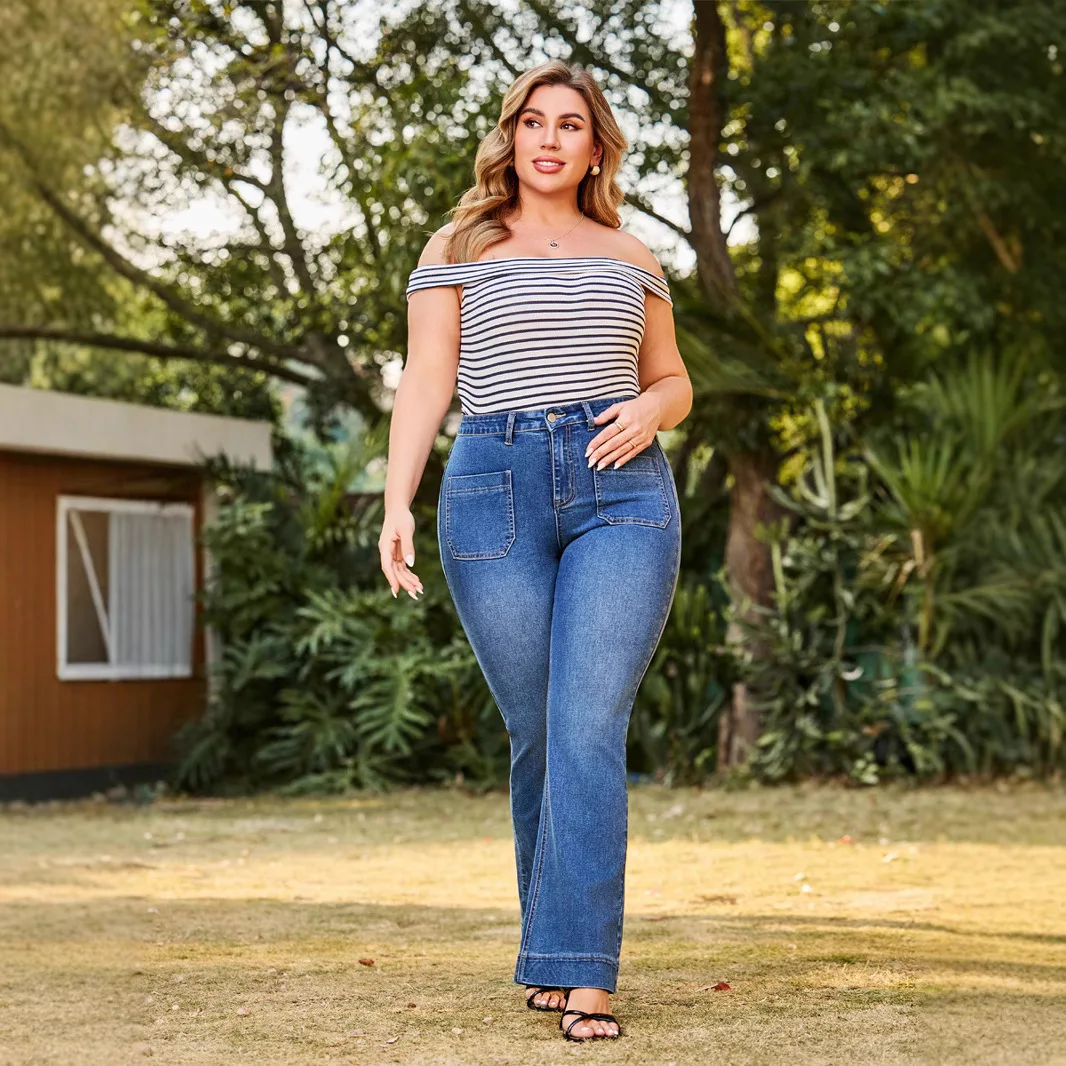 

Джинсовые брюки, женские джинсы, длинные брюки, прямые брюки с высокой талией, уличная одежда Y2k, повседневные вечерние клубные элегантные джинсы для мам, 2025 г.