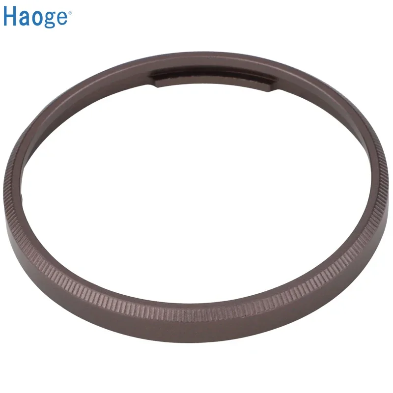 Haoge RRC-GR3XG Dark Gray Metal Decorate Ring Cap for RICOH GR3X/GRIIIX Camera Replaces GN-2