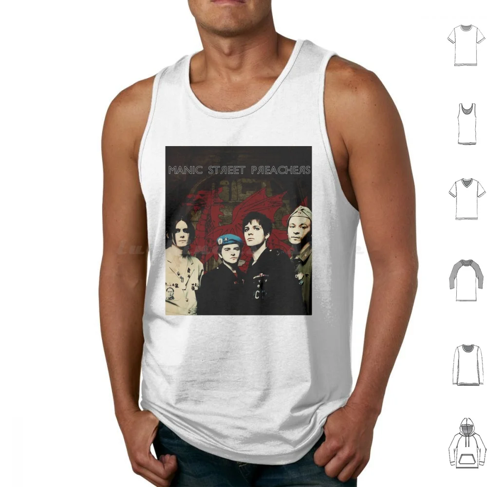 Faster Tank Tops Print Cotton Manic Street Preachers Street Preachers Manic Band Manic Street Preachers Band Music James