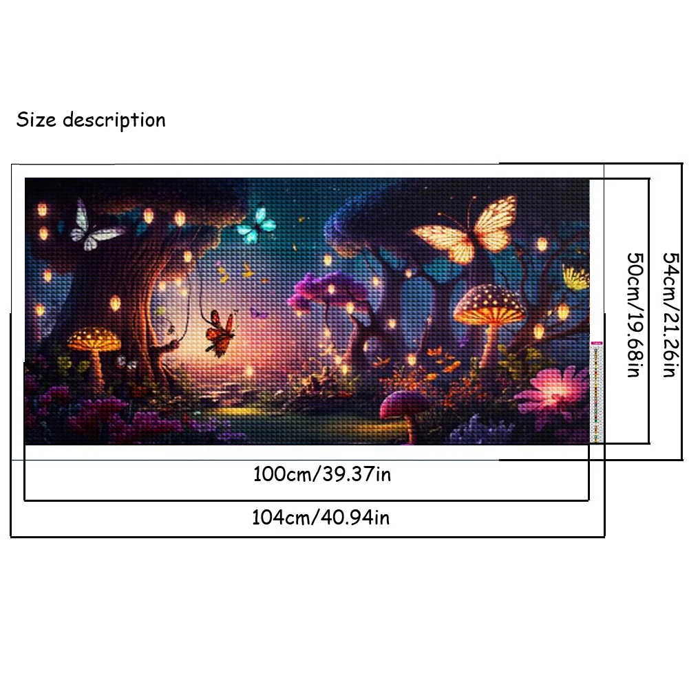 Vibrant Fantasy Forest Butterflies DIY Diamond painting Kits New 2024 Handicraft Mosaic Diamond Embroidery For Home Decor Gift