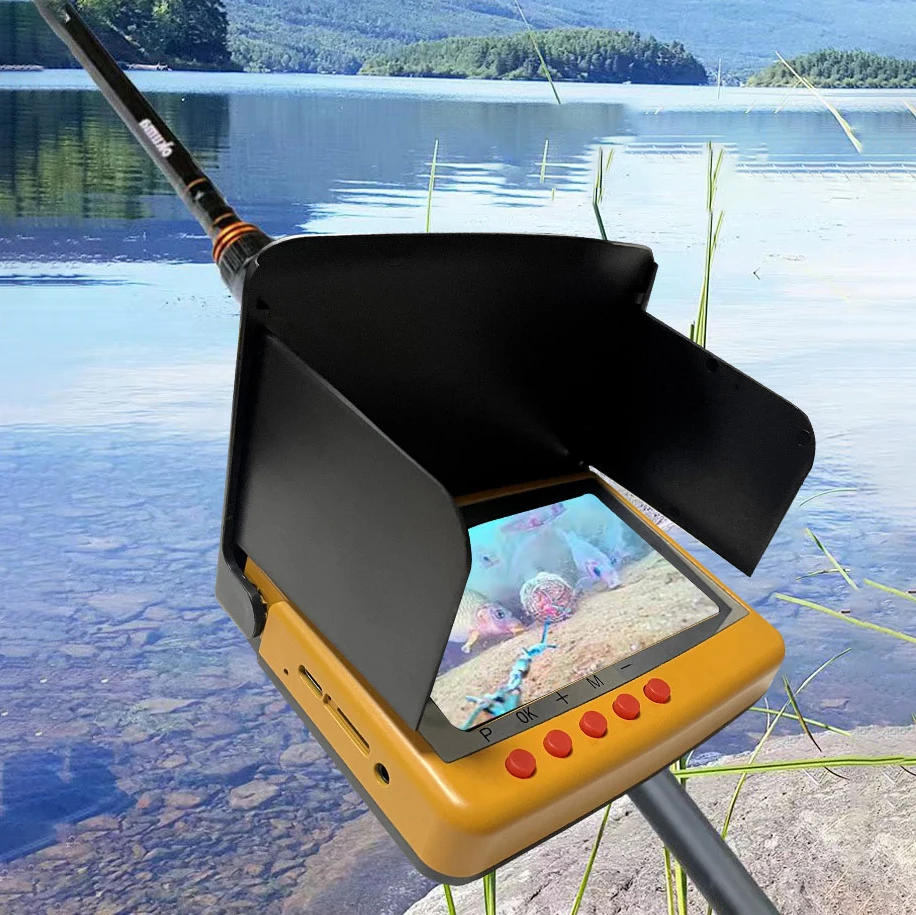 

EYEWA 4.5-Inch HD Ice Fishing Camera Day Night Underwater Fish Watching 20 Meters Range For Winter Ice Fishing