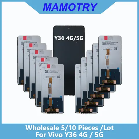 Wholesale 5/10 pieces / Lot 100% Tested For Vivo Y36 4G V2247 Screen Lcd Display With Touch Assembly For Vivo Y36 5G V2248