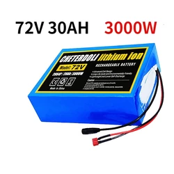 New 72V 30Ah 21700 Lithium Battery Pack 20S4P 84V Electric Bicycle Scooter Motorcycle BMS 3000W High Power Battery + 3A Charger