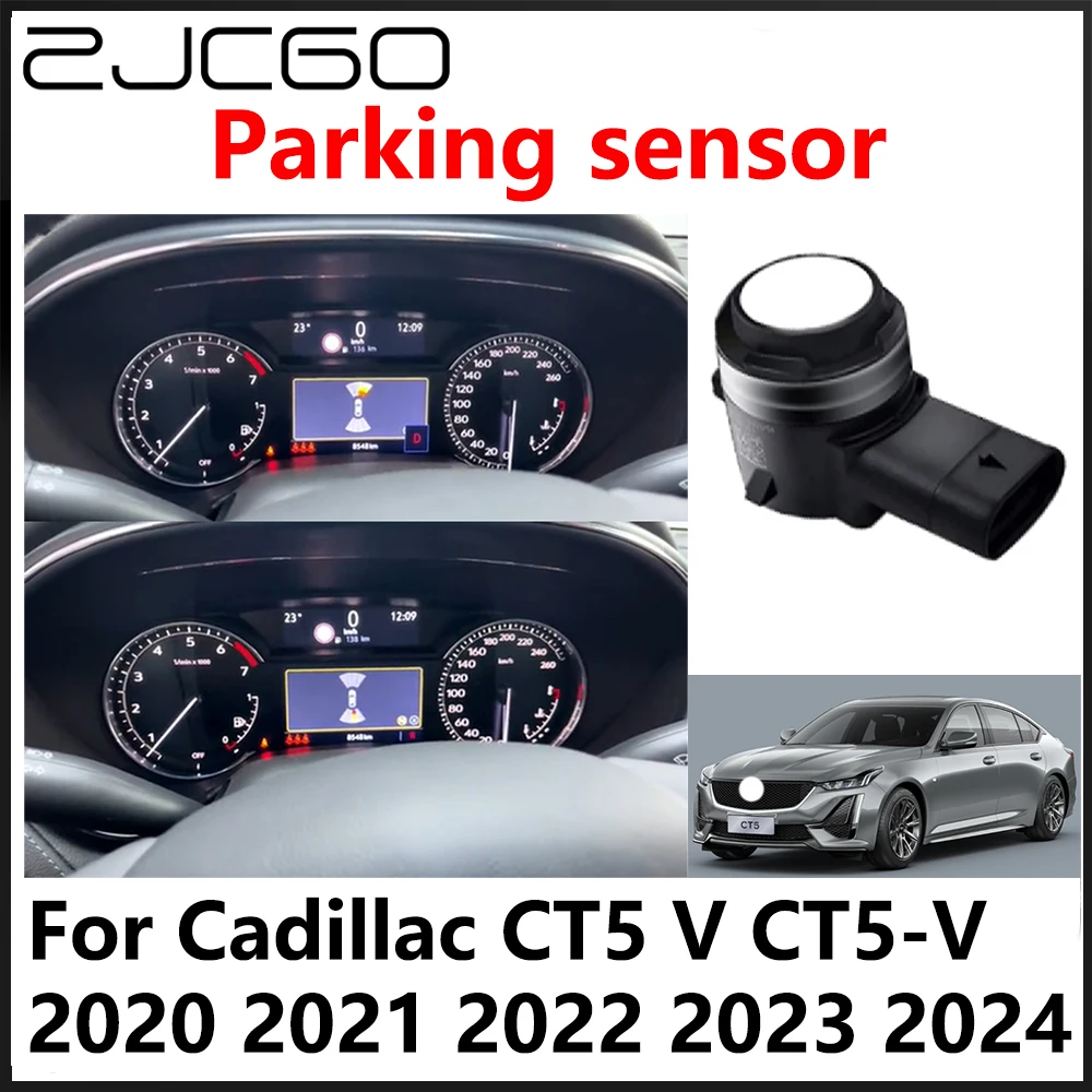 

ZJCGO OEM Front Rear Reverse Parking Sensor PDC Car Reversing AID System For Cadillac CT5 V CT5-V 2020 2021 2022 2023 2024