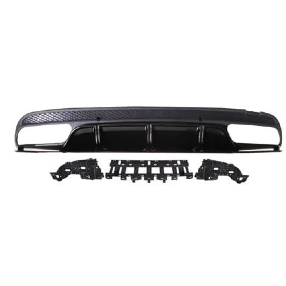 

Suitable for C-class W205/C205 C63 version 1 Rear diffuser glossy black C63 AMG Mercedes-Benz sedan rear lip