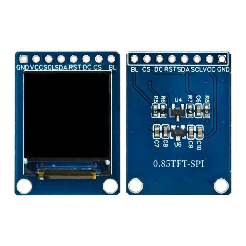.Hot Sale-1Pcs 128x128 SPI GC9107 Controller TFT Screen 0.85 Inch IPS LCD Display Module DIY Project ESP32 For Raspberry Pi