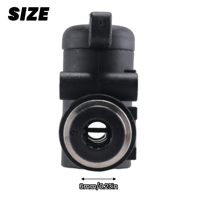 A61Z Deals 6Mm Push Connect Valve Ball Valve 6Mm Air Flow Control Valve Quick Connect Valve Tube Fittings 3 Pack Durable