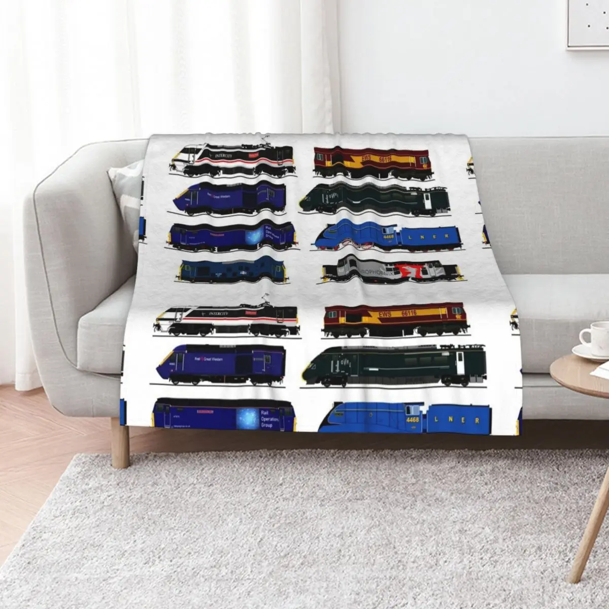 legendary british locomotives Throw Blanket Loose Hairys Kid'S Plaid Tourist Sofa Quilt Blankets