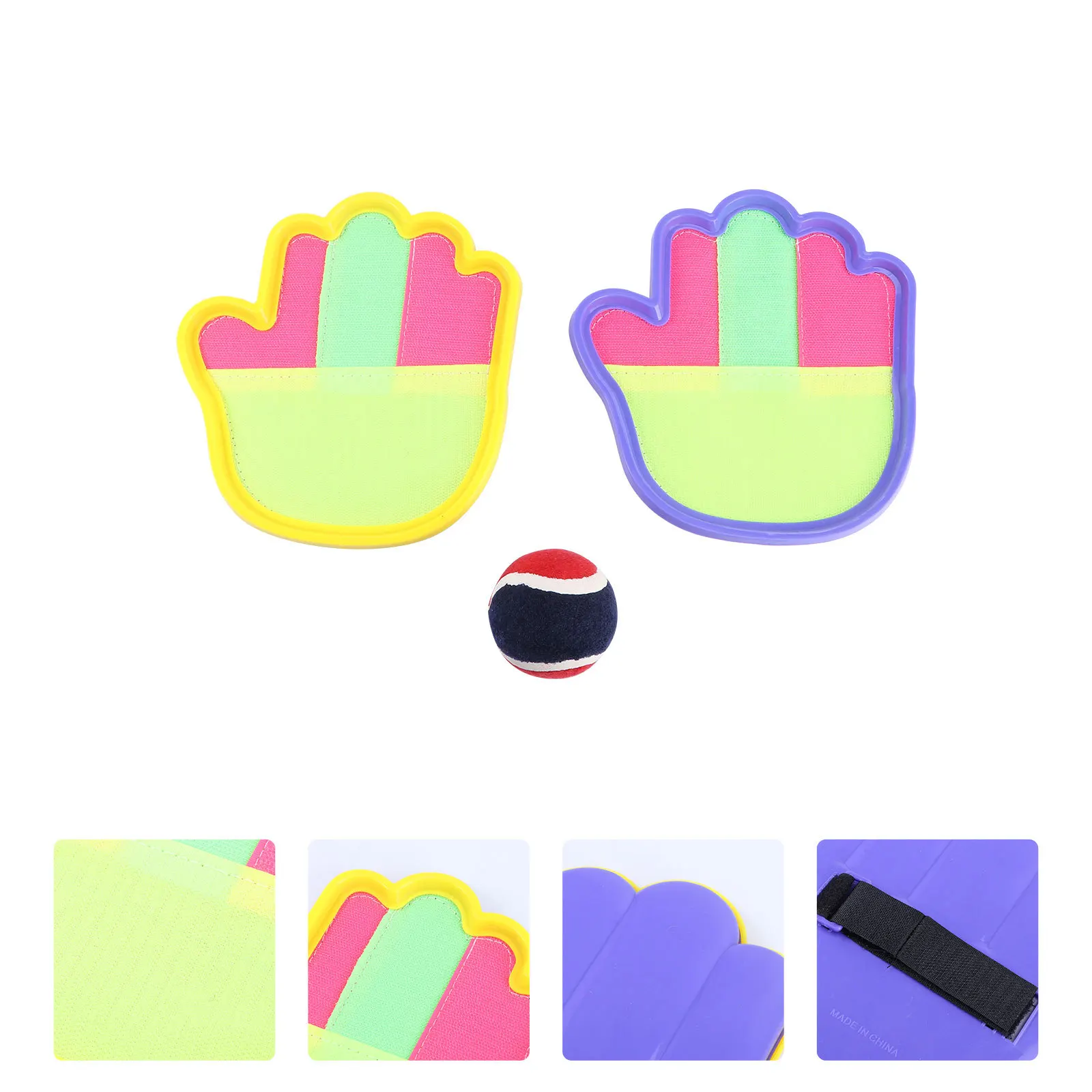 1Set Kids Zuig Paddle Ball Catcher Toss Game Familievriendelijke Draagbare Sportuitrusting Zomer Plezier Activiteit Tennis Speelgoed Bal