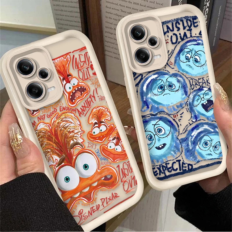 Disney Inside Out 2 Sadness Case for Xiaomi Redmi Note 13 12 11 Pro Plus 4G 5G 12S 11S 10S 10 9 9S 8 12C 13C A3 Silicone Cover