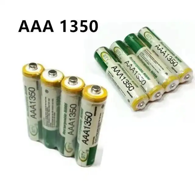 

Batterie Rechargeable NI-MH 1.2V AAA1350 1800 mAh pour horloges, souris, ordinateurs, jouets, nouveauté AAA