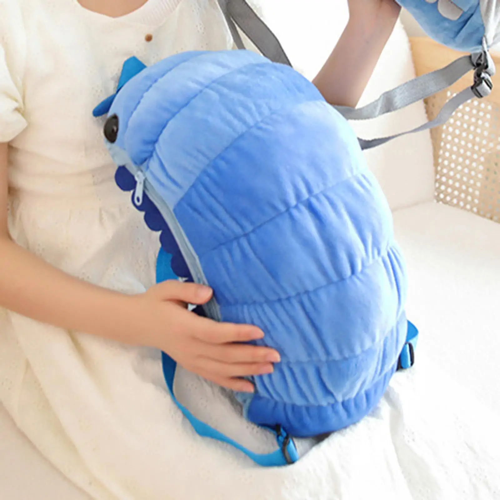 Simulation Insect Backpack Watermelon Worm Backpack Creative Cartoon Modern Soft Shoulder Bag for Children Men Women Teen