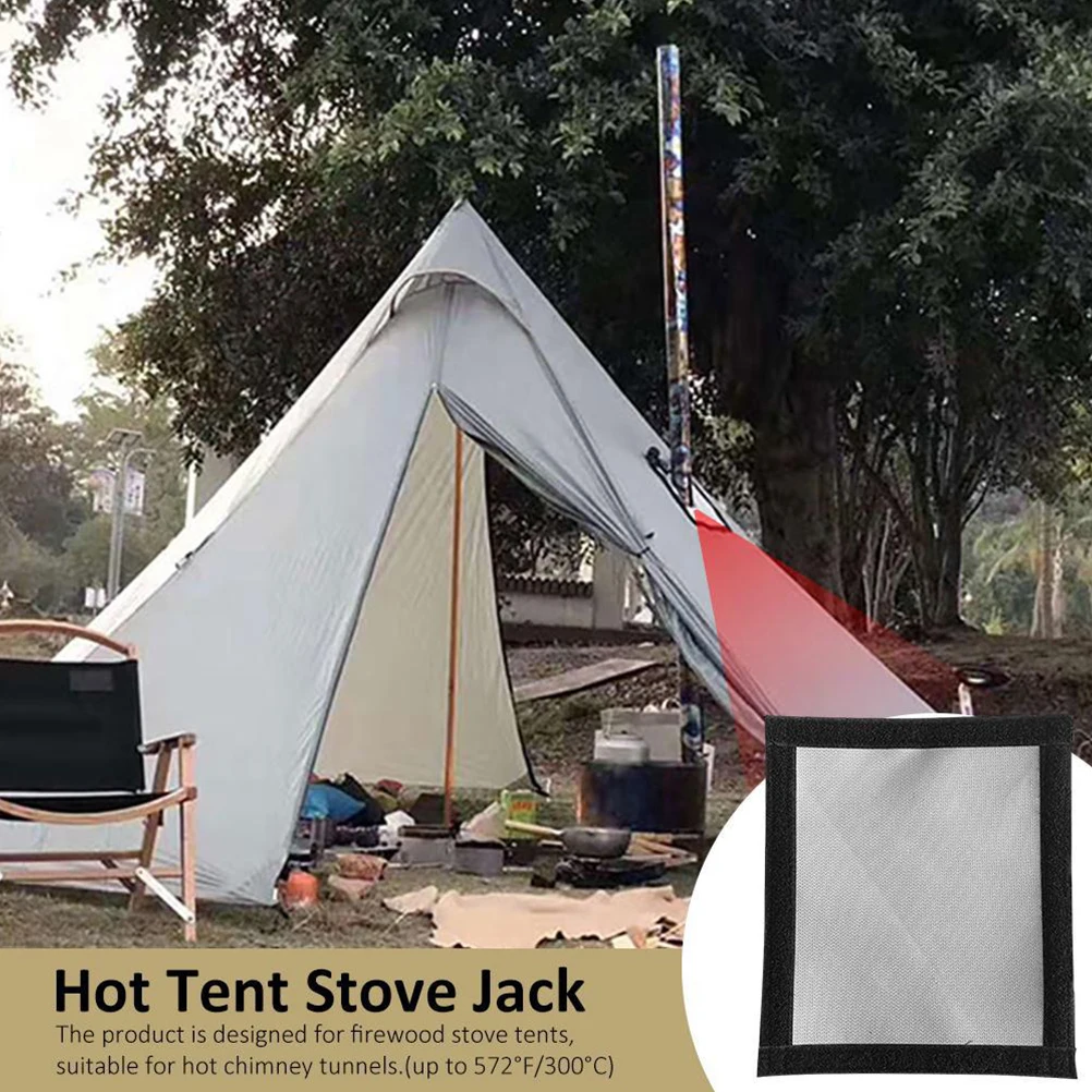

Fireproof Chimney Protector Sleeve Anti-Scald Fiberglass Camping Tent Stove Jack Outdoor Furnace Ring Flame Retardant High Temp