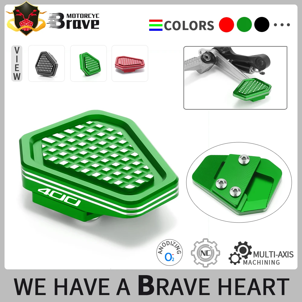 

Motorcycle Foot Lever Brake Pedal Enlarge Extension Decoration Pad For ninja 400 2018 - 2024 ninja 500 2024 2025