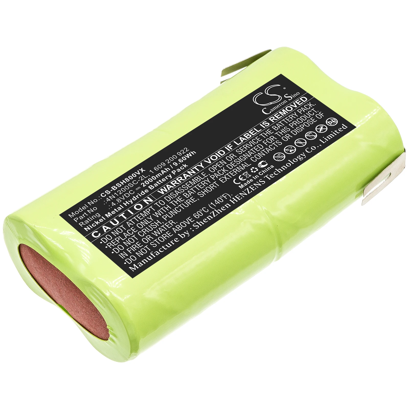 

4.8V 2000mAh Battery 1 609 200 922, 1 609 390 002, 4N1200SC-2L for Schneide 10 AGS, AGS 65, AGS10, AGS65, For Bosch P800SL +TOOL