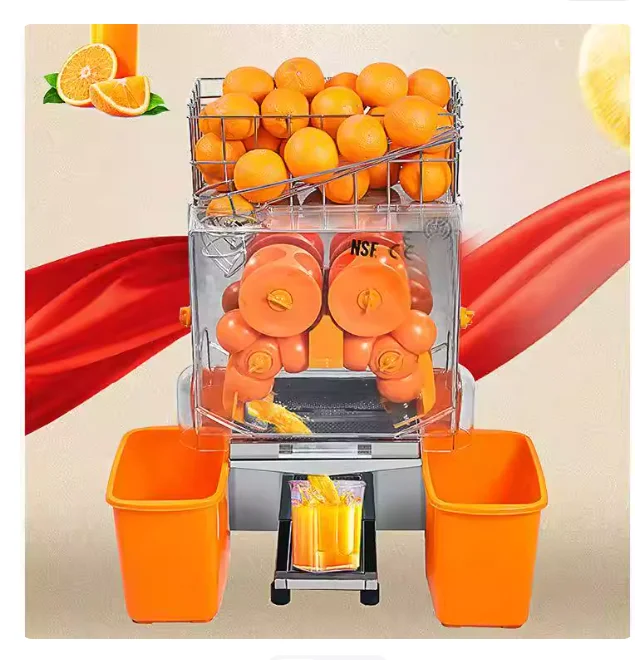 Commercial Electric Fruit Juicer Automatic Juice Residue Separator Large Fresh Squeeze Machine for Orange Lemon Pomegranate