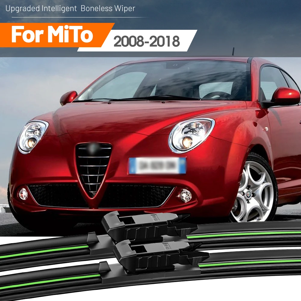 

2pcs For Alfa Romeo MiTo 2008-2018 Front Windshield Wiper Blades 2009 2010 2011 2012 2016 2017 Windscreen Window Accessories