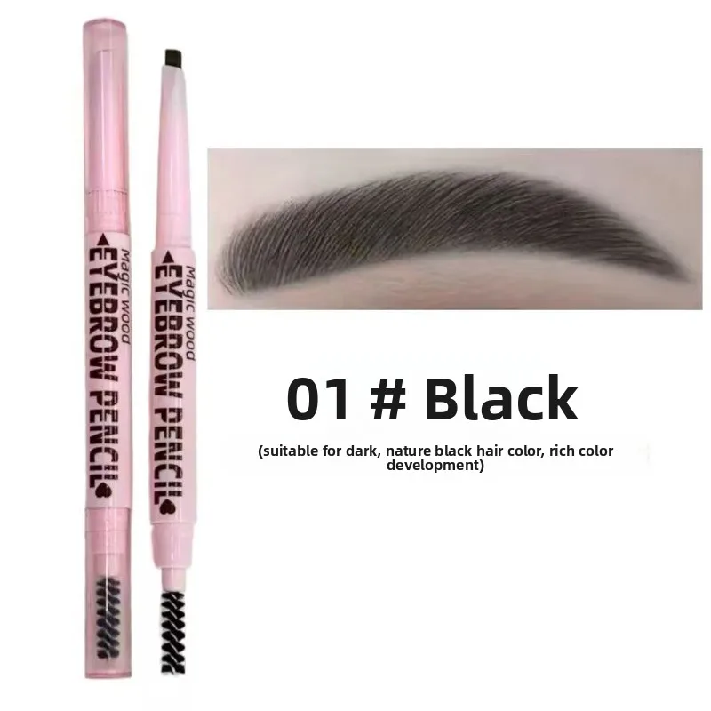 10 أقلام مضادة للتلطخ ومضادة للحواجب 2 في 1 مستحضرات تجميل احترافية للنساء 6 ألوان مقاومة للماء ومتينة للحواجب #6
