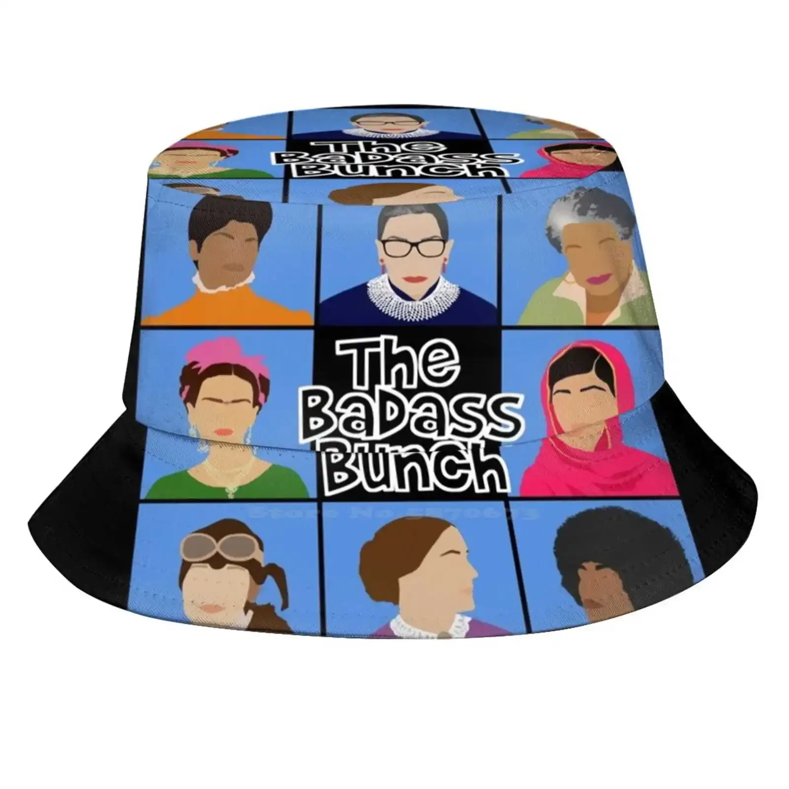 Badass Bunch Outdoor Sun Fishing Panama Hats Badass Bunch Brady Feminist Rbg Ruth Bader Ginsburg Malala Angela Maya Amelia