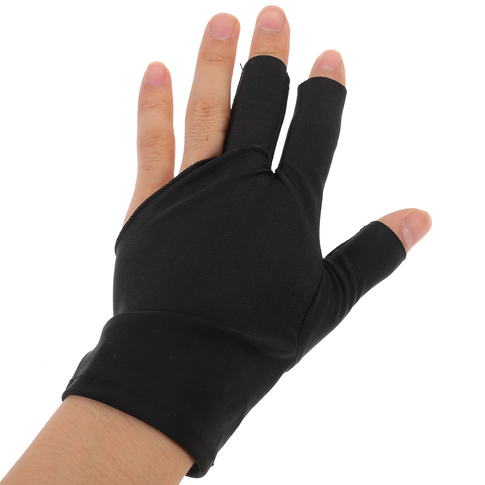 

2Pcs Pool Cue Gloves Elastic Breathable Non-Slip Protective Snooker Billiard Gloves Comfortable Sports Table Accessories