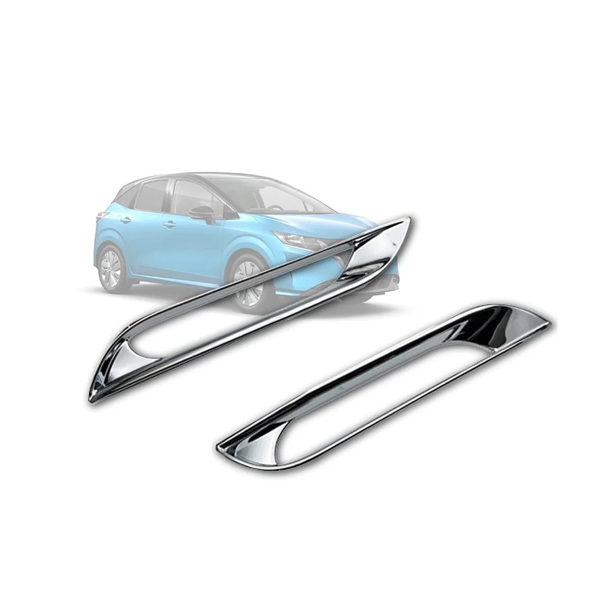 For Nissan Note E13 2021 2022 RHD Rear Fog Light Lamp Cover Trim Bezel Protective Car Accessories 2PCS