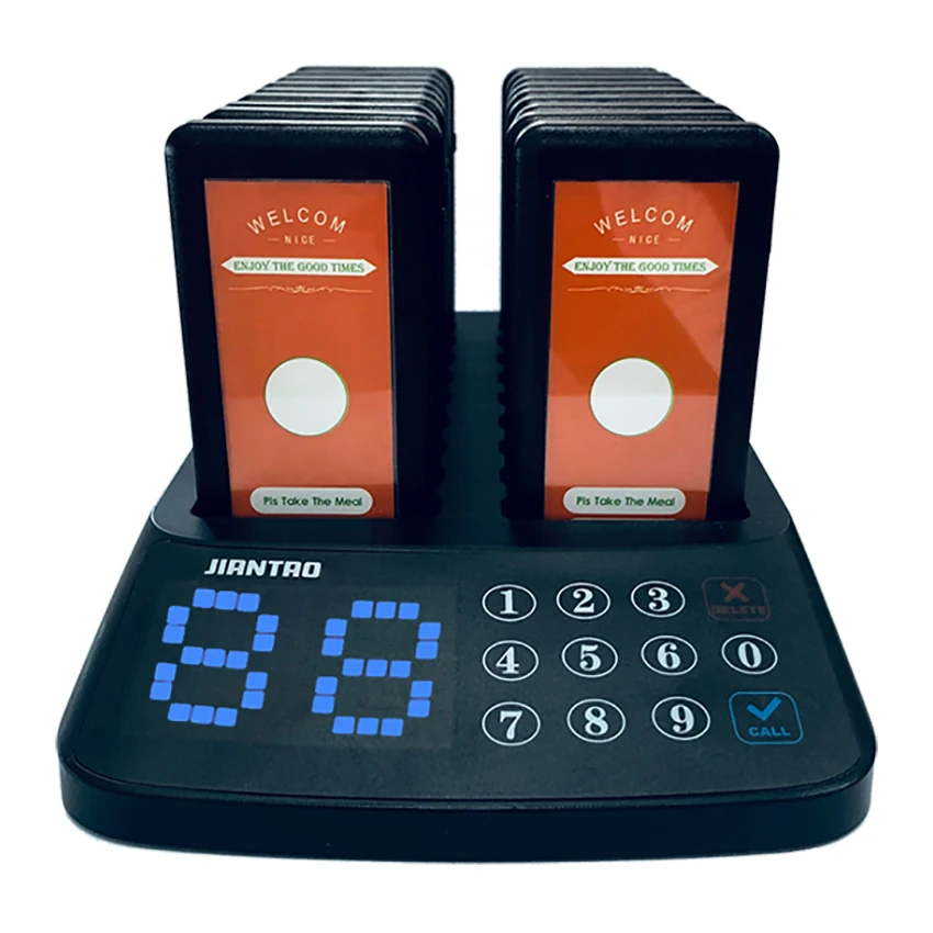 New Arrival Long Range Restaurant Pager Guest Coaster Pager Queue Modern Wireless Pager