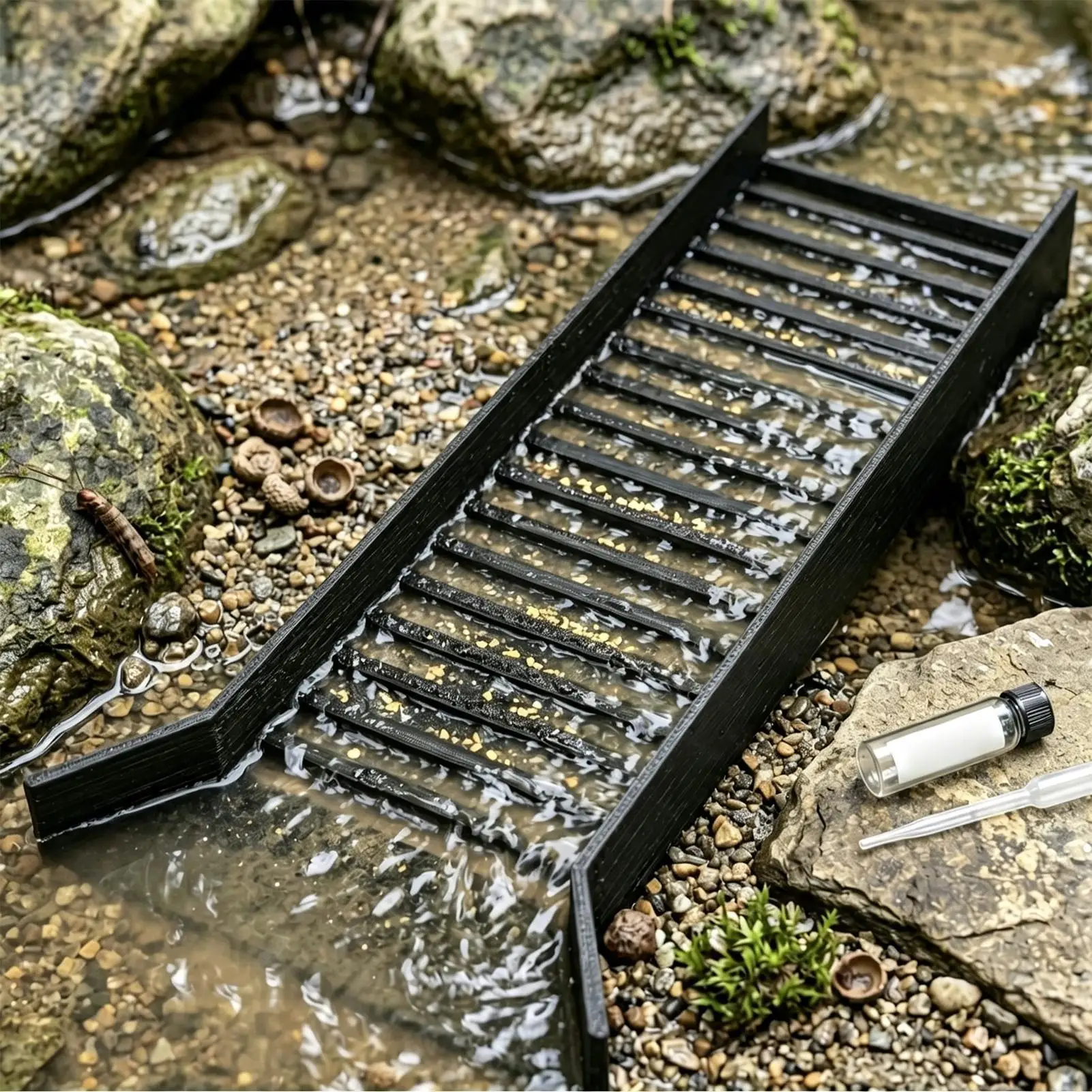 Manual Sluice Box Outdoor Gold Panning Sluice Gold Mining Equipment For Women Men Adults Beginner Hobbyists