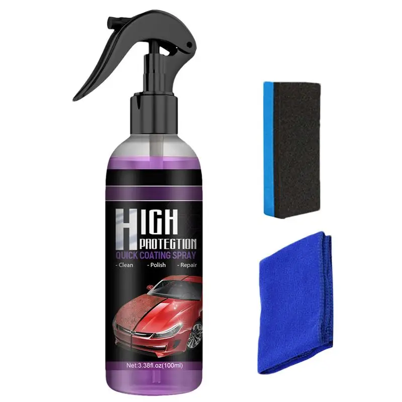 

Spray Wax For Cars Multifunctional 100ml Cars Ceramic Spray Coating High Protection Car Coating Spray Spray Wax For Dirt Bird