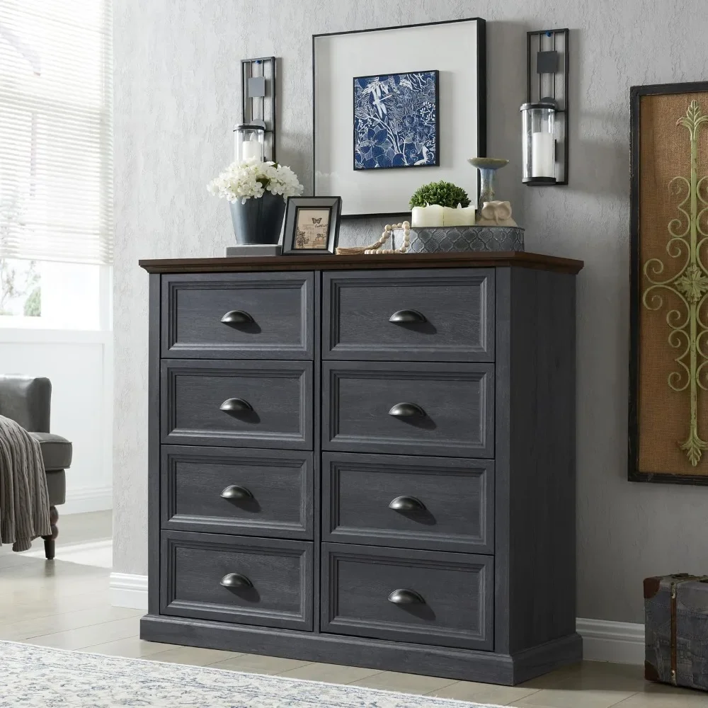 

Living Room Cabinet, 8 Drawer Dresser, Tall Chest of Drawers, Chest of Drawers Organizer Storage, Living Room Cabinet