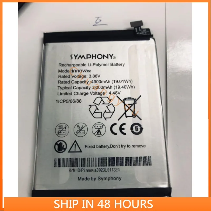 New 3.88V 5000mAh Battery For Symphony innova30 innova 30 Mobile Phone