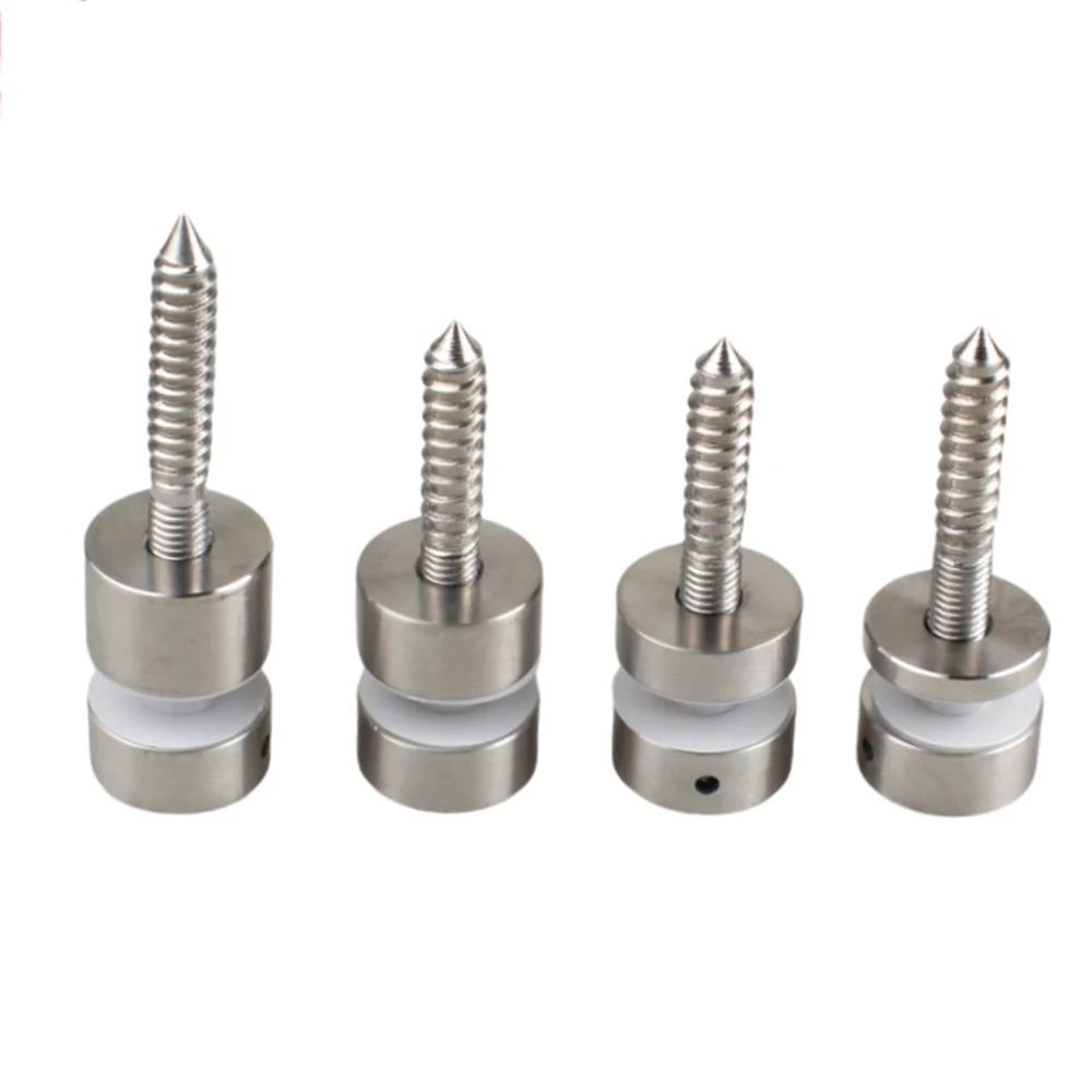 304 stainless steel solid glass nails, staircase glass screws, fixed parts, solid wood staircase side hanging glass accessories