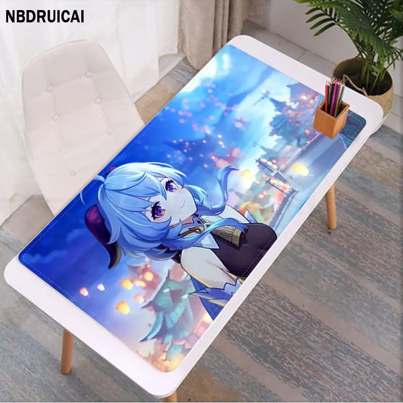 Genshin Impact Ganyu Cool Gamer Play Mats dimensioni del tappetino per mouse per il gioco tastiera Pad per il giocatore