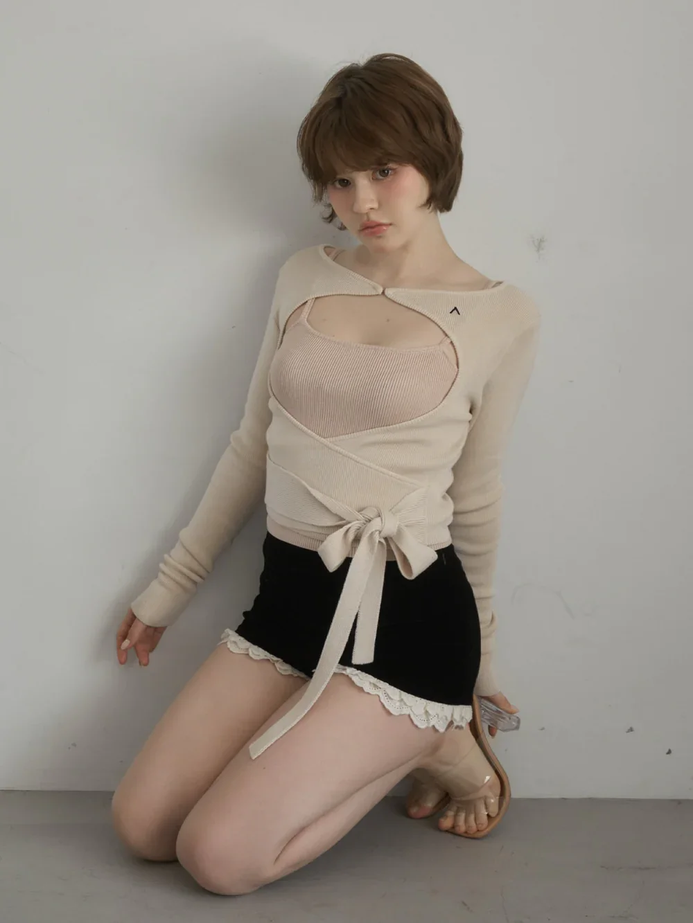 Spring and Summer New Japanese Sweet High-waisted Lace Splicing Shorts Women's Fashion Pure Desire Elegant Spice Girls Shorts
