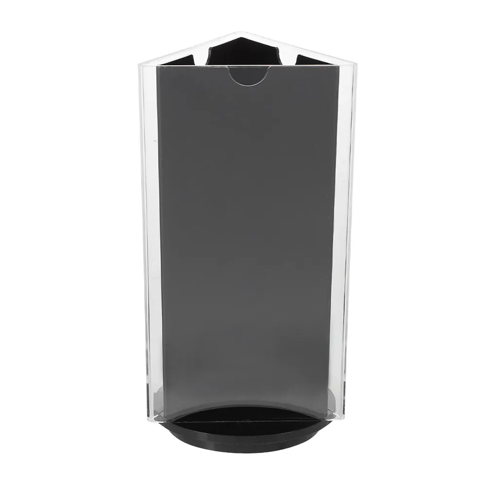 High Transparency Acrylic Rotatable Menu Display Stand Double-Sided Sign Holder for Restaurant Table Poster Price Display