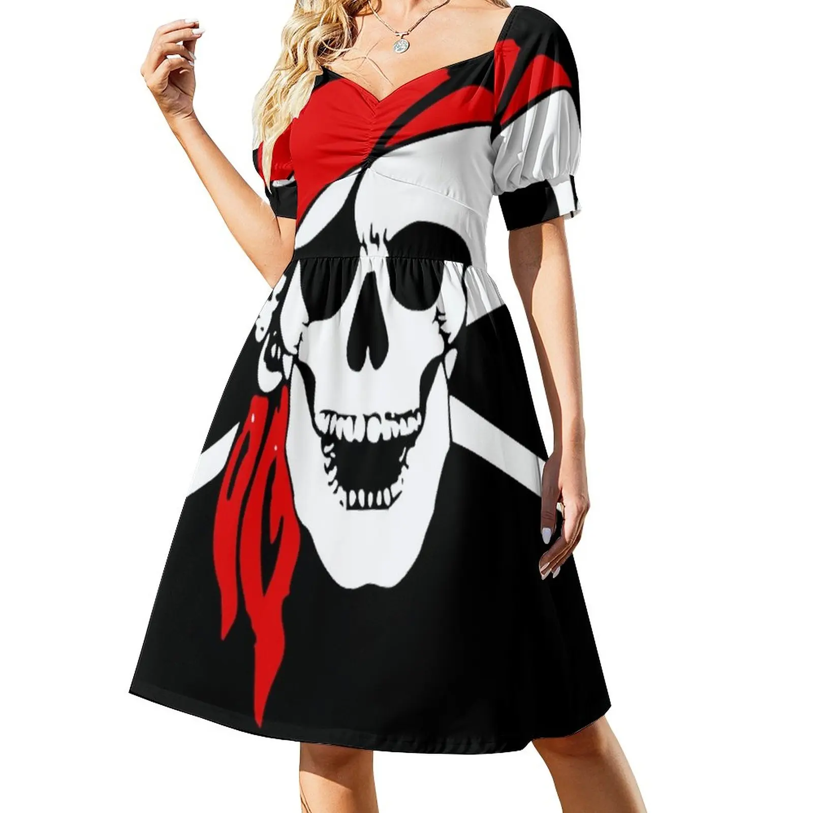 

Pirate flag Dress luxury woman party dress woman dress